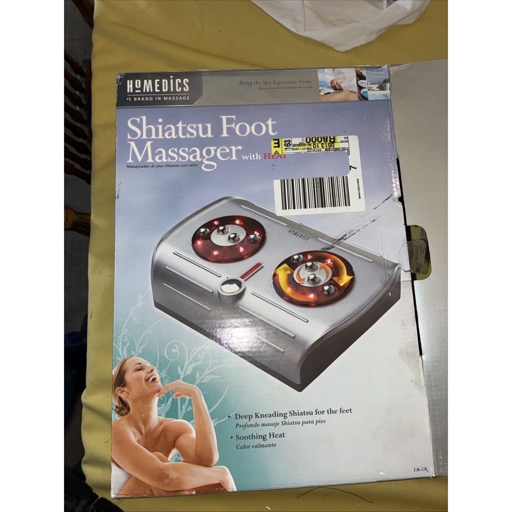 HOMEDICS Foot Pleaser Massage Ultra Infrared Heat Deep Kneading. In box. Tested.